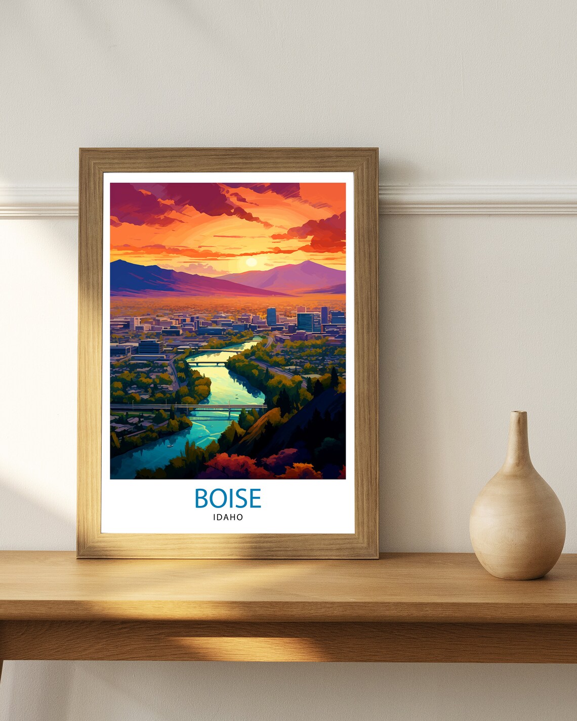 Boise Idaho Travel Poster, Boise Wall Decor - Image 2