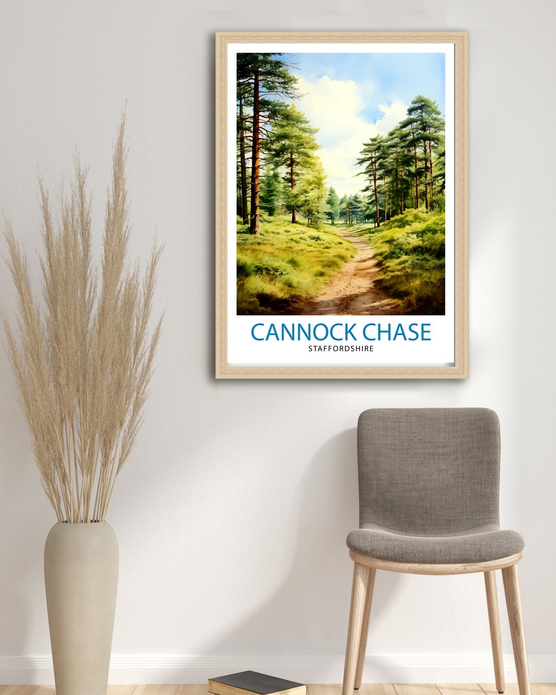 Cannock Chase AONB, Staffordshire Nature Reserve Art Print - Image 2