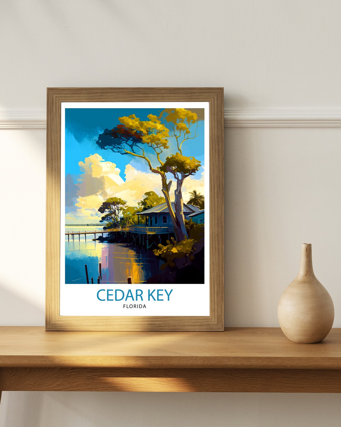 Cedar Key Florida Vintage Travel Poster Print - Image 2