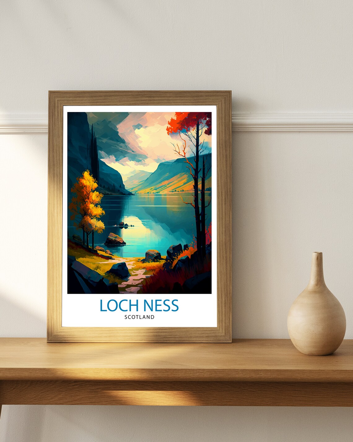 Loch Ness Scotland Travel Poster, Wall Decor - Image 2