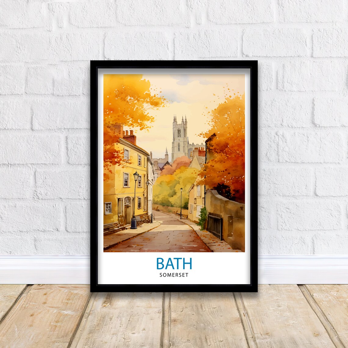 Bath Somerset Travel Poster, England Home Decor - Image 2
