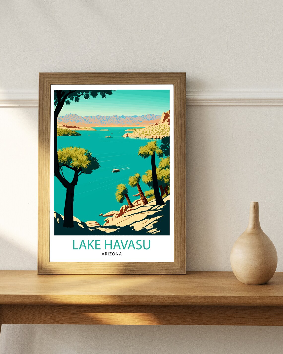 Lake Havasu Arizona Travel Poster, Home Decor - Image 3