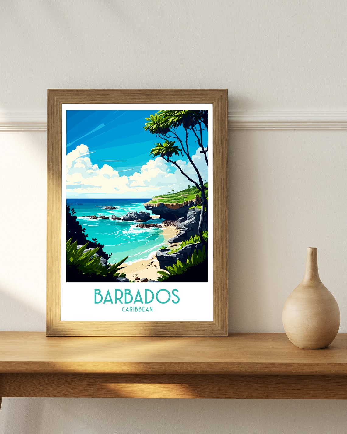 Barbados Caribbean Travel Poster Print - Image 2
