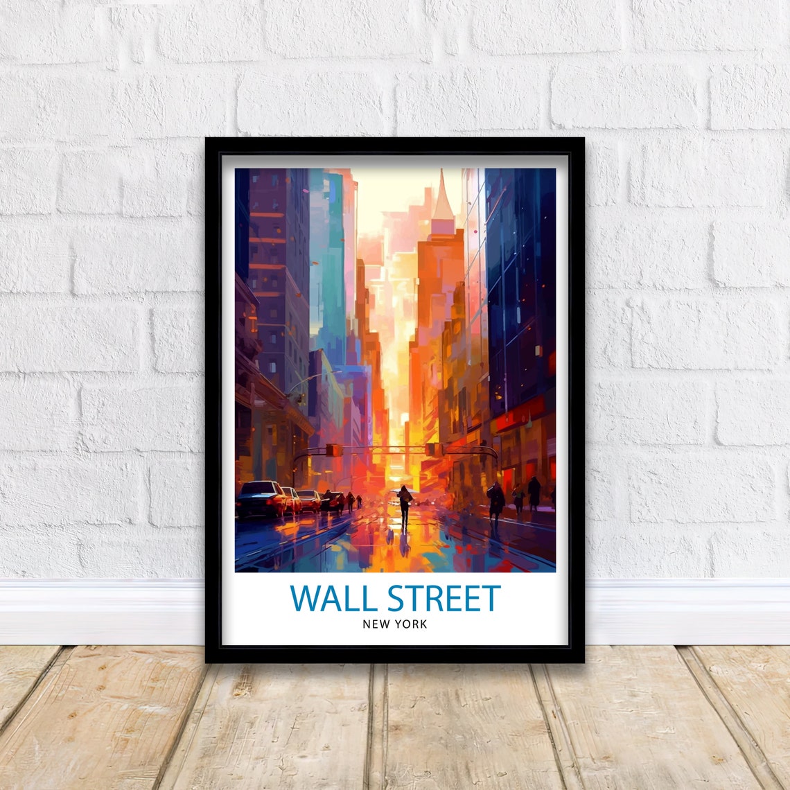 Wall Street New York City Print Financial District Wall Decor Wall Street Poster Nyc Travel Prints New York City Art Print Wall Street - Image 2