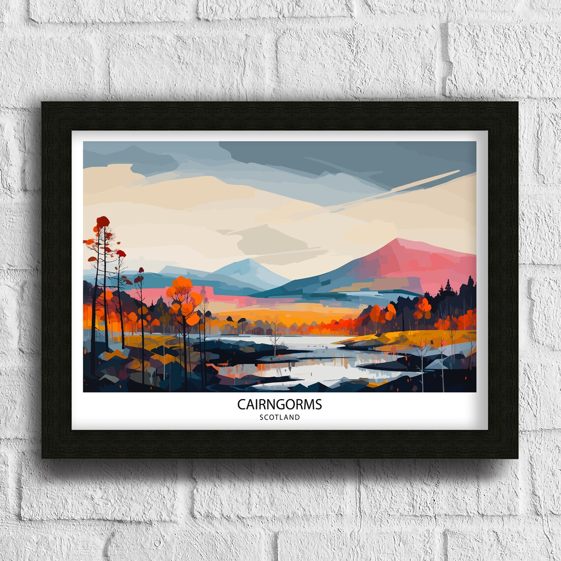 Cairngorms National Park Travel Print Travel Poster - Image 3