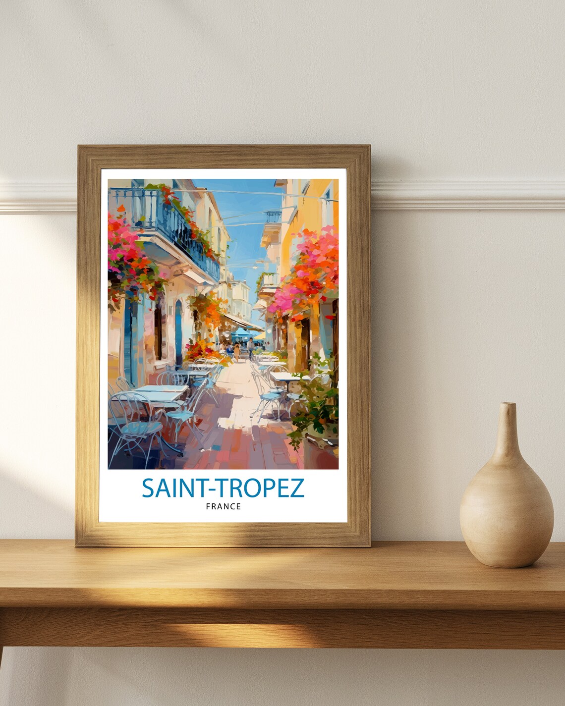 St Tropez France Travel Print St Tropez Wall Decor St Tropez Poster French Riviera Travel Prints St Tropez Art Print St Tropez - Image 3