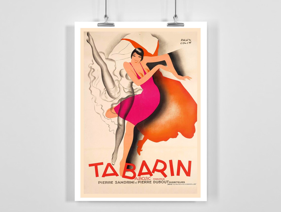 Tabarin by Paul Colin Vintage Art Deco Poster