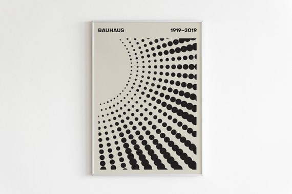 Bauhaus Exhibition Poster Modern Minimalist Contemporary Art High Quality Print Minimalistic Exhibition Print