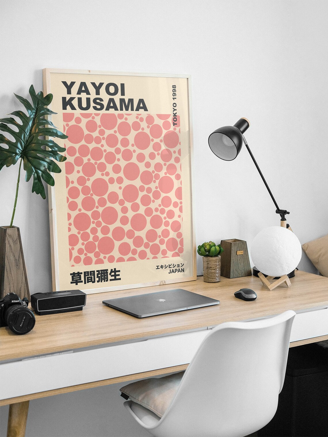 Yayoi Kusama Pink Dots Tokyo 1998 Japanese Exhibition Art Poster - Image 2