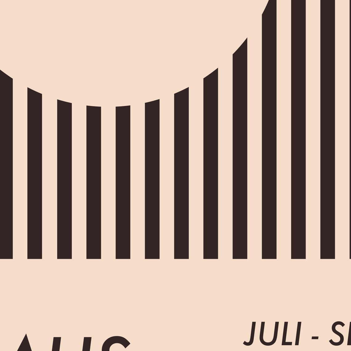 Bauhaus Juli Sept 1923 Beige Circle Striped Minimalist Art Poster - Image 2