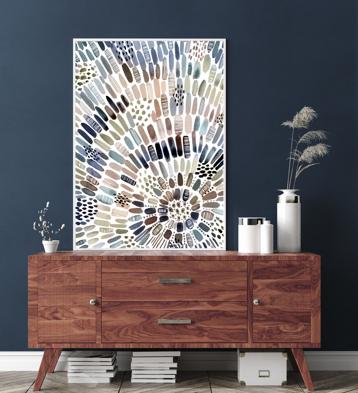 Modern Watercolor Abstract, Minimalist Wall Art