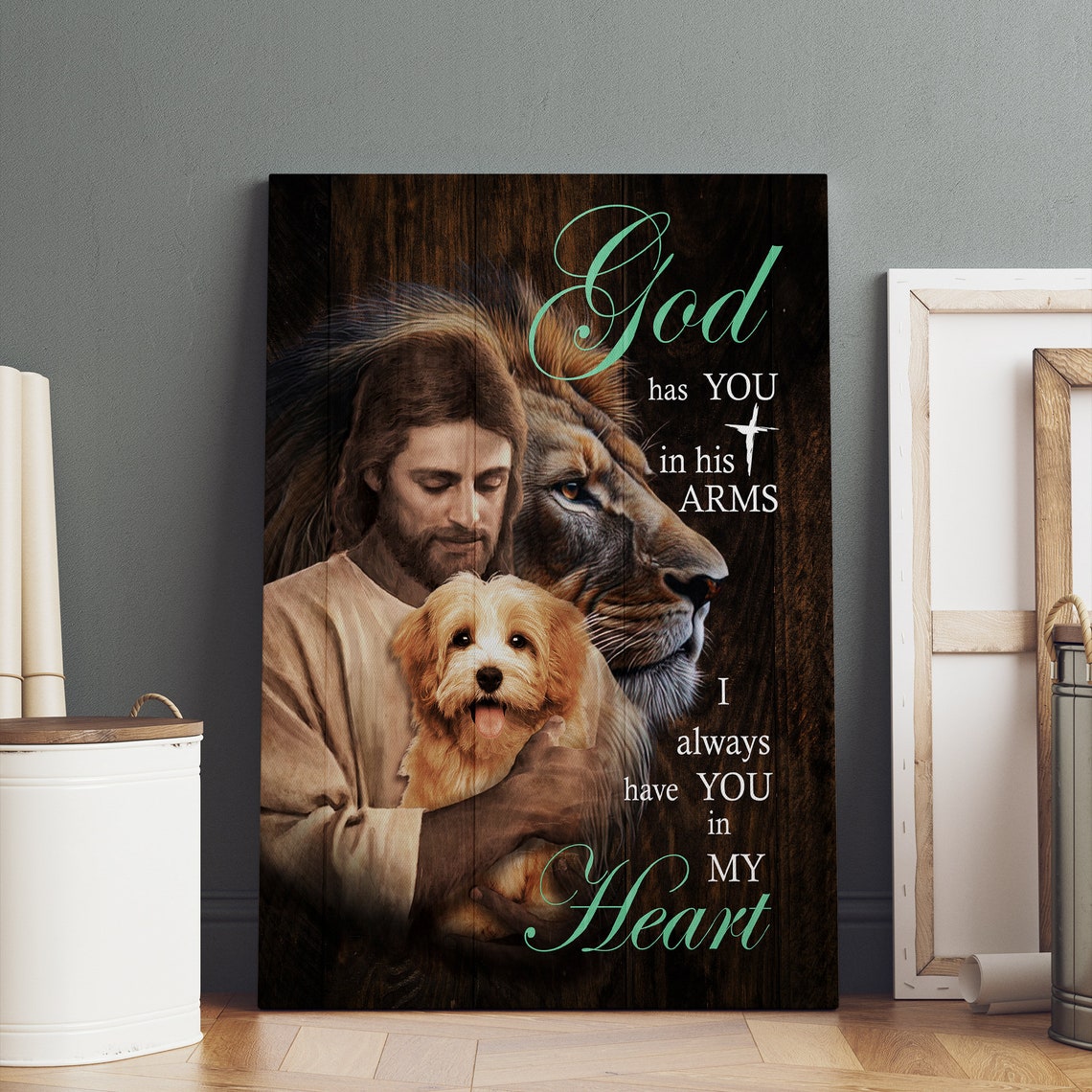 Files Personalized Your Dog Safe In The Arms Of God Jesus Holding Dog God And Dog Christ And Dogs Loss Of Dog Art - Image 6