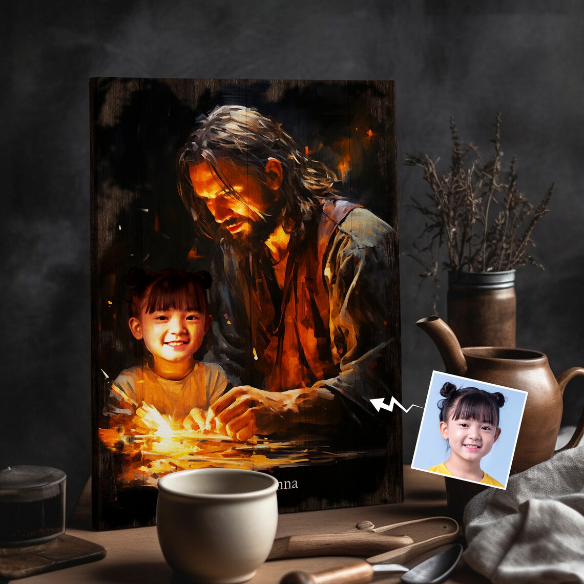 Personalized Your Child Safe In The Arms Of Jesus File Child And God Jesus Holding Baby Christ And Baby Jesus Art