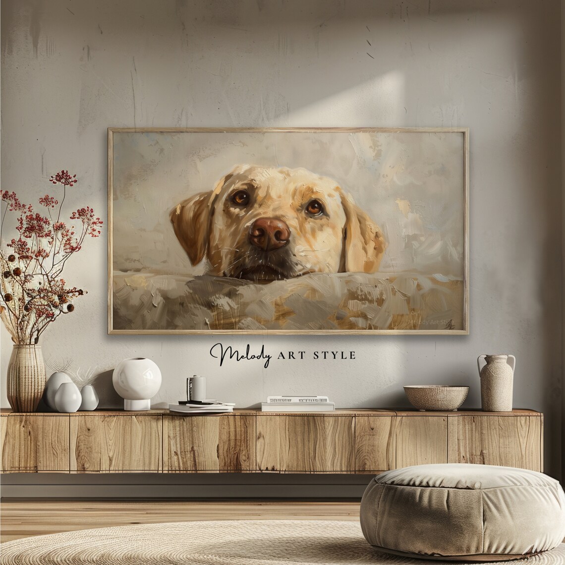 Labrador Retriever Oil Painting, Dog Portrait Art Print - Image 2