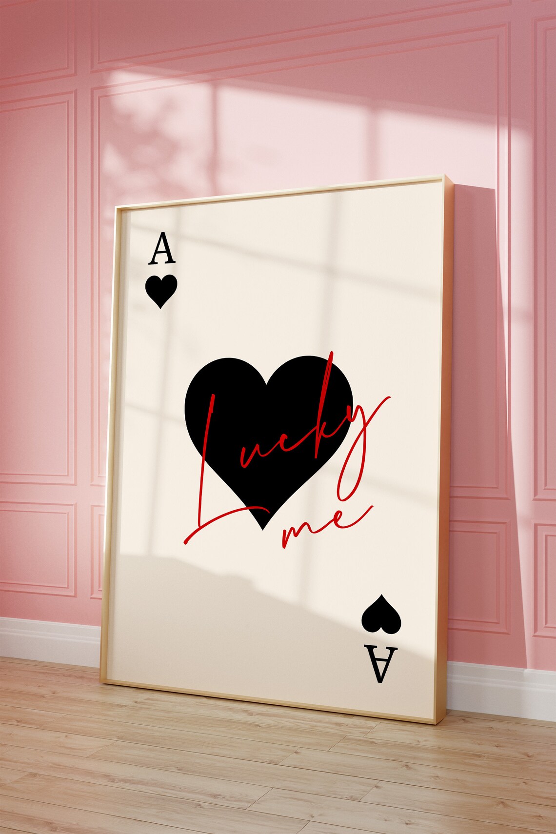 Ace Of Hearts Retro Poster, Preppy Y2K Print