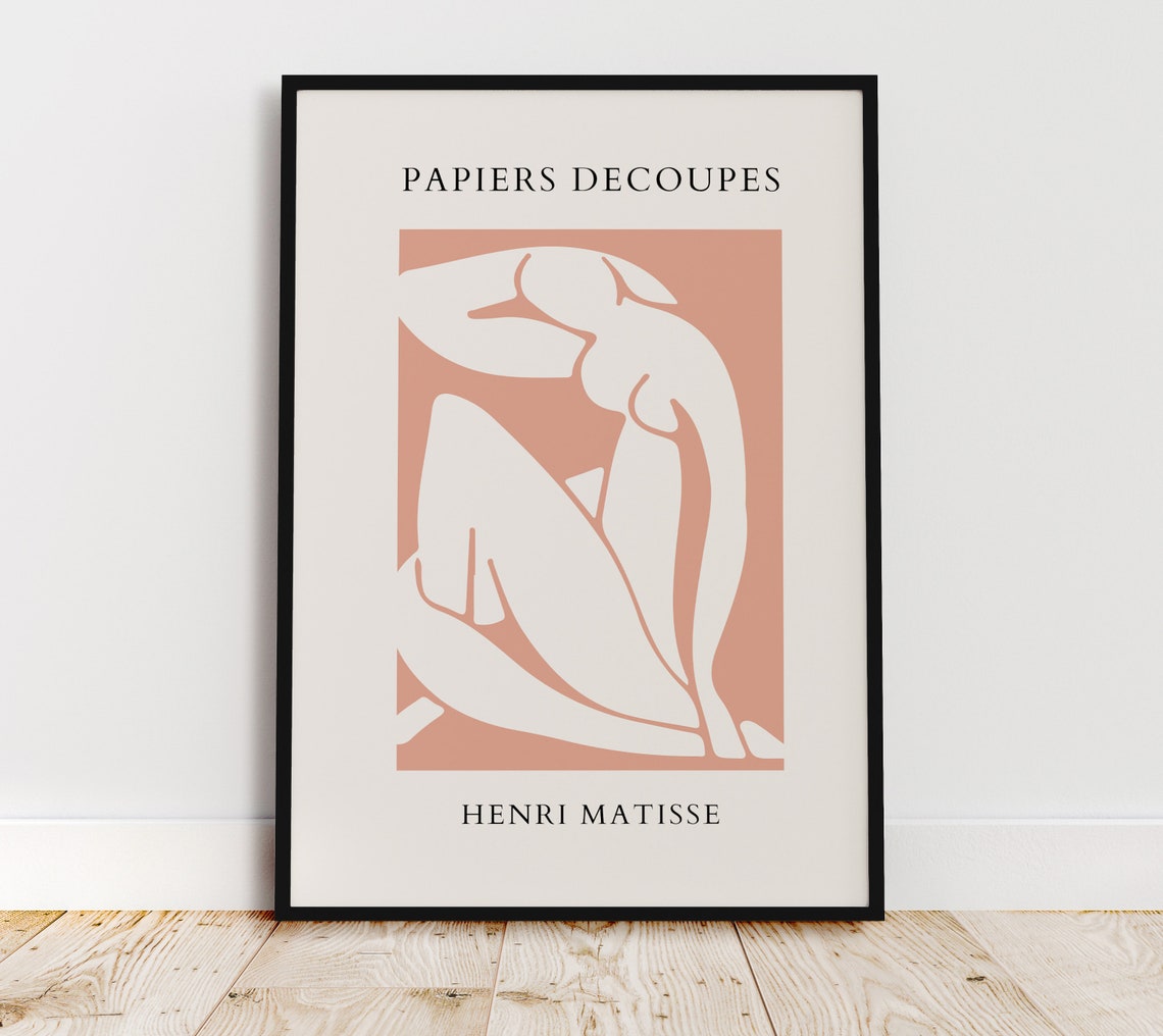 Henri Matisse Papiers Decoupes Terracotta Nude Cut-Out Poster - Image 8