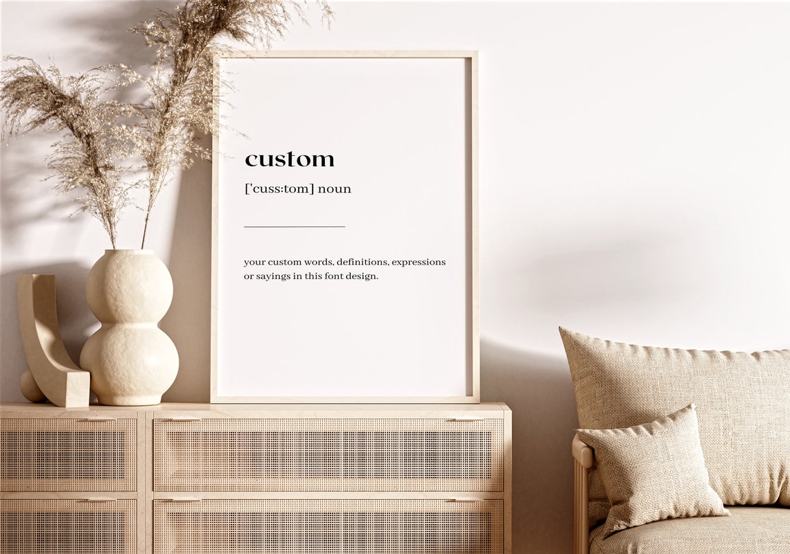 Custom Definition Print Birthday Gift Custom Definition Poster Custom Print Custom Wall Art Print - Image 4