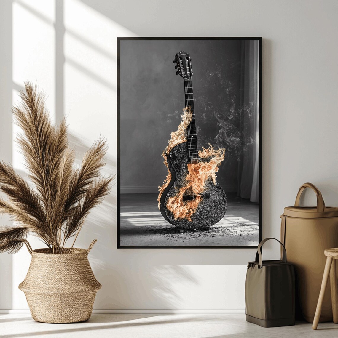 Acoustic Guitar Vintage Music Photography Poster - Image 2