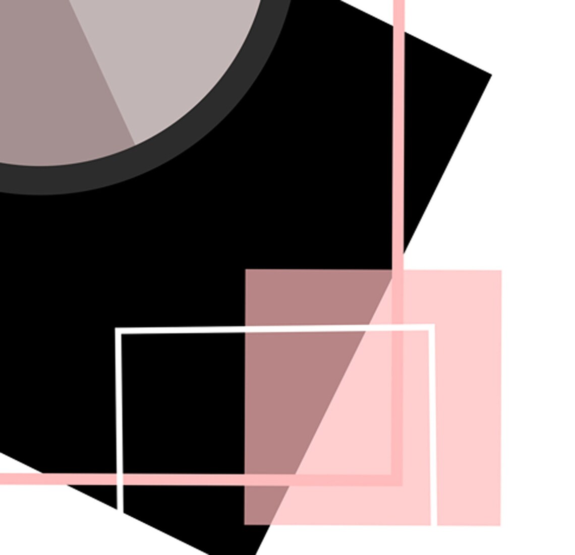 Abstract Geometric Wall Art Print, Modern Decor - Image 3