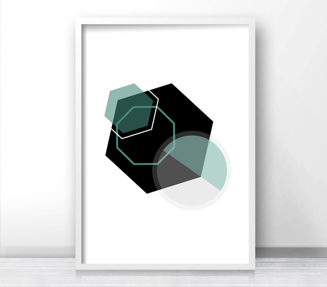 Geometric Wall Art Print Instant Art Modern Art Abstract Geometric Print Art Modern Decor - Image 4
