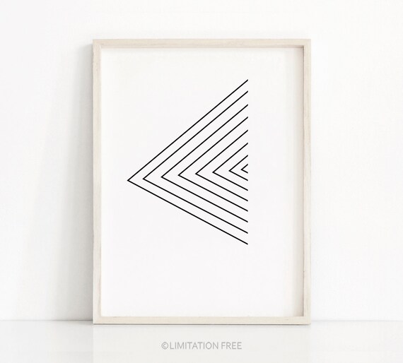 Wall Art Stripes Minimalist Poster Minimal Wall Art Black White Print Scandinavian Print Bedroom Wall Art