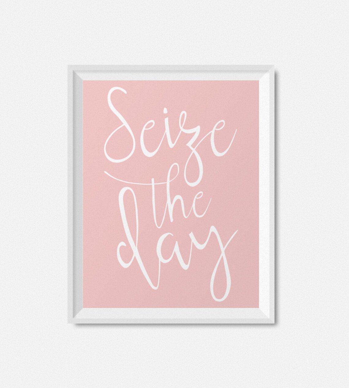 Seize The Day Typography Art Print, Home Decor - Image 2