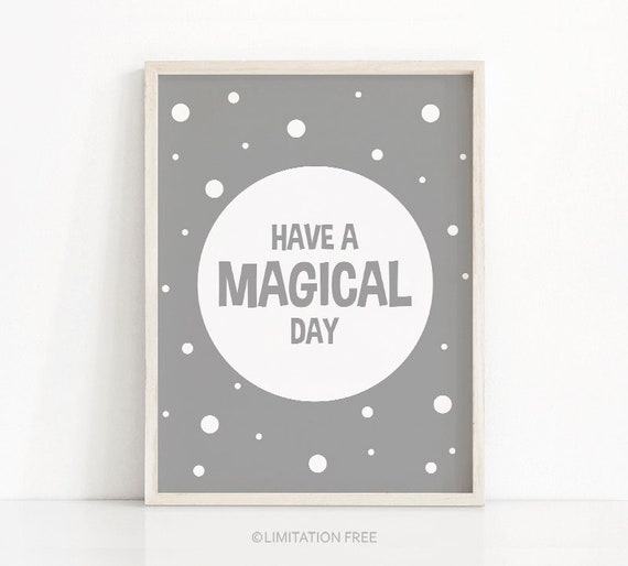 Neutral Nursery Quote Print, Baby Gray Wall Art