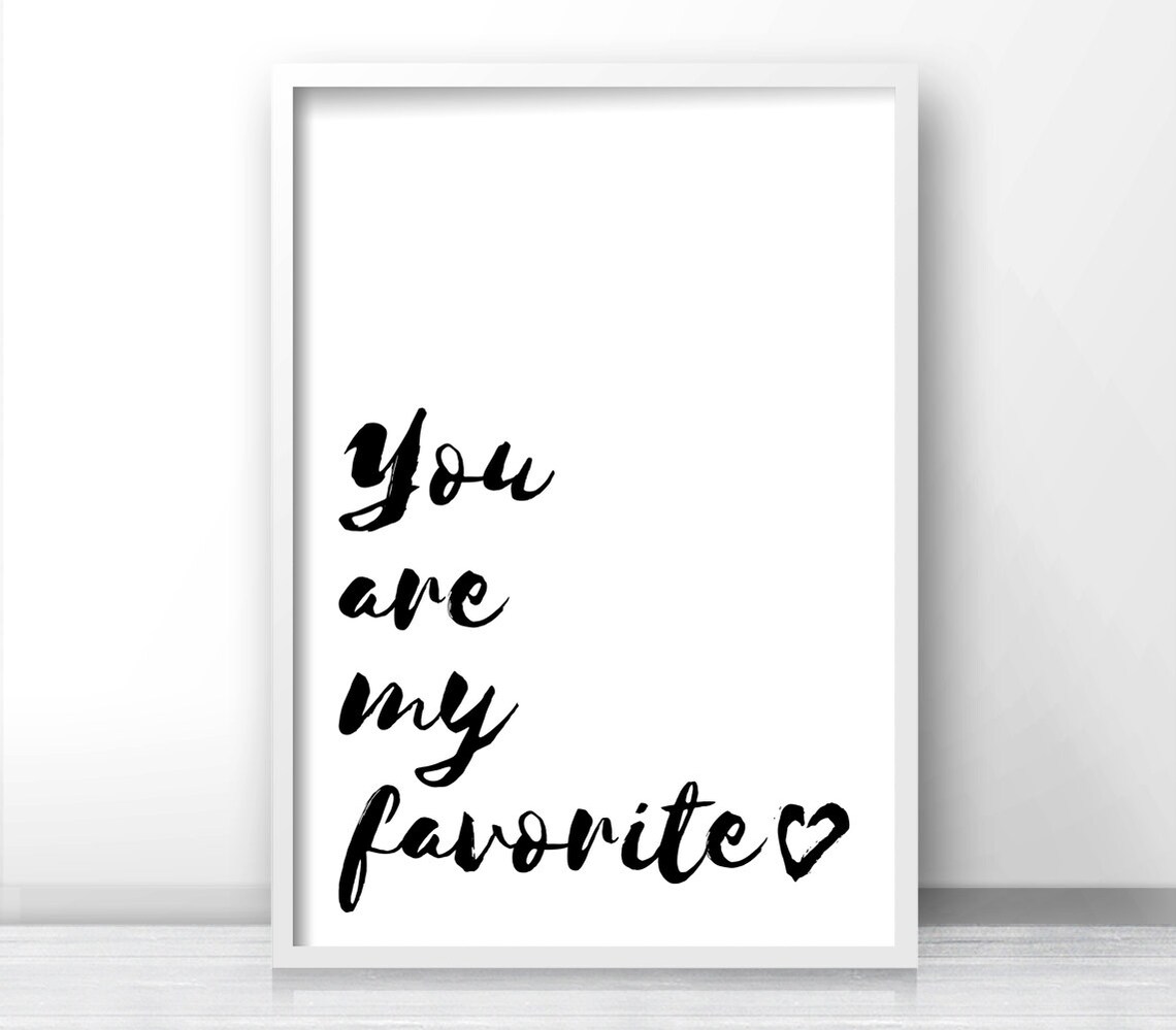You Are My Favorite Nursery Quote Wall Art Print - Image 3