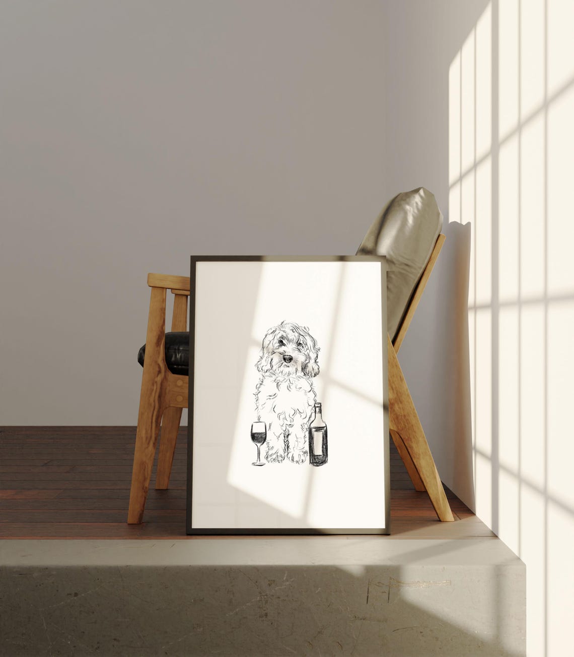 Customisable Cockerpoo Classic Travel Poster