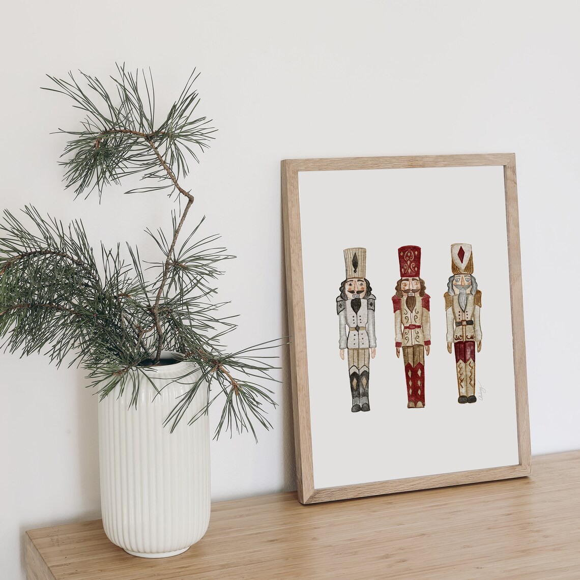 Christmas Nutcrackers Vintage Holiday Wall Art Print - Image 3