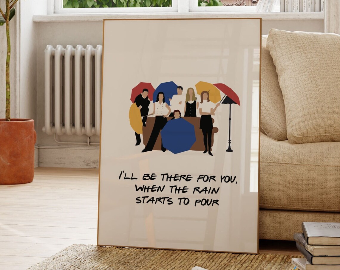 Friends Reunion Poster Print for Living Room Decor