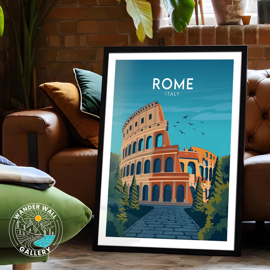 Rome Colosseum Ancient Amphitheater Italy Vintage Europe Travel Poster - Image 6