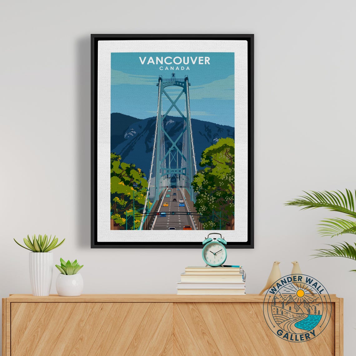 Vancouver Canada Lions Gate Bridge Scenic Mountain Drive Poster - Image 5
