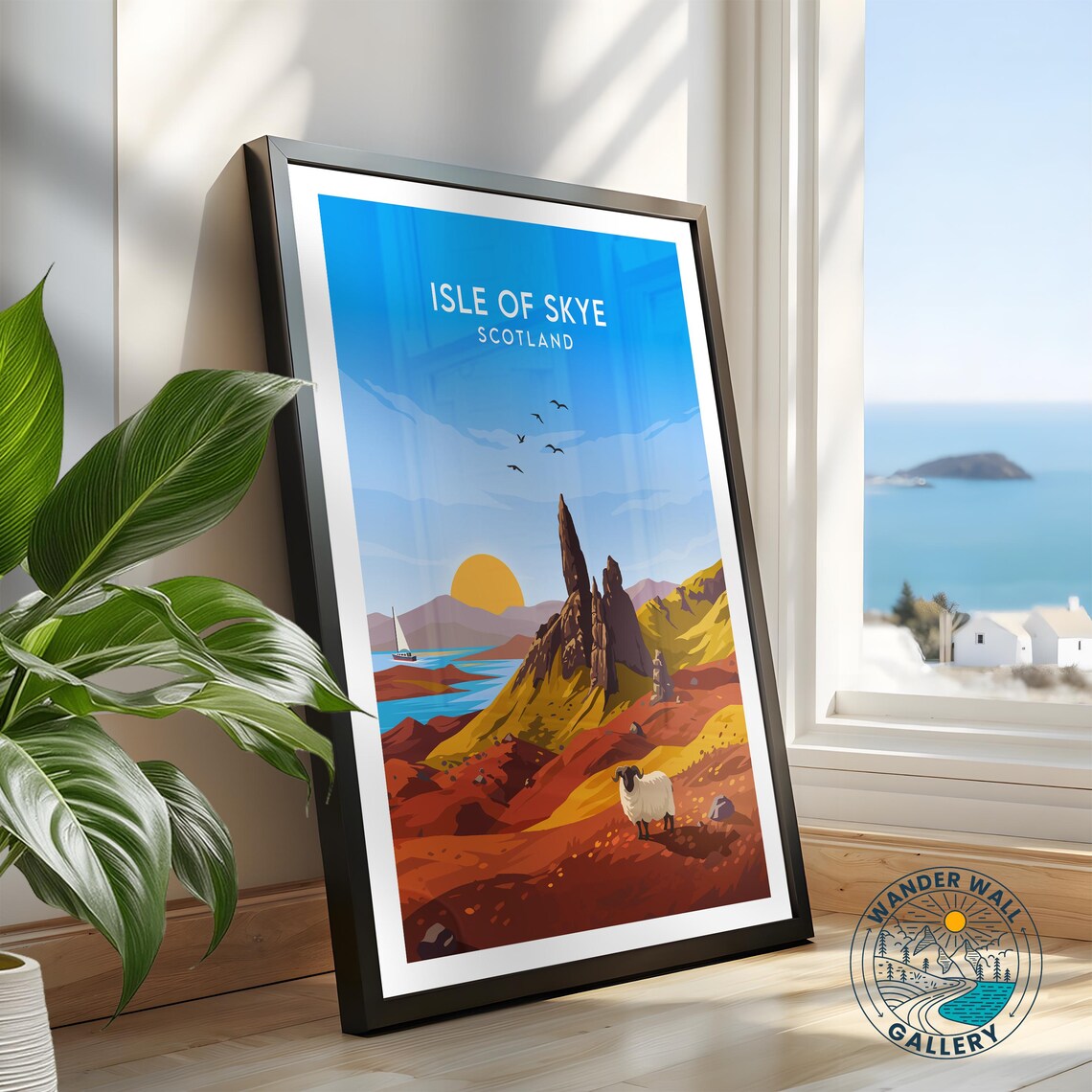 Isle of Skye Scotland Old Man of Storr Ram Sunset Peaks Poster - Image 2