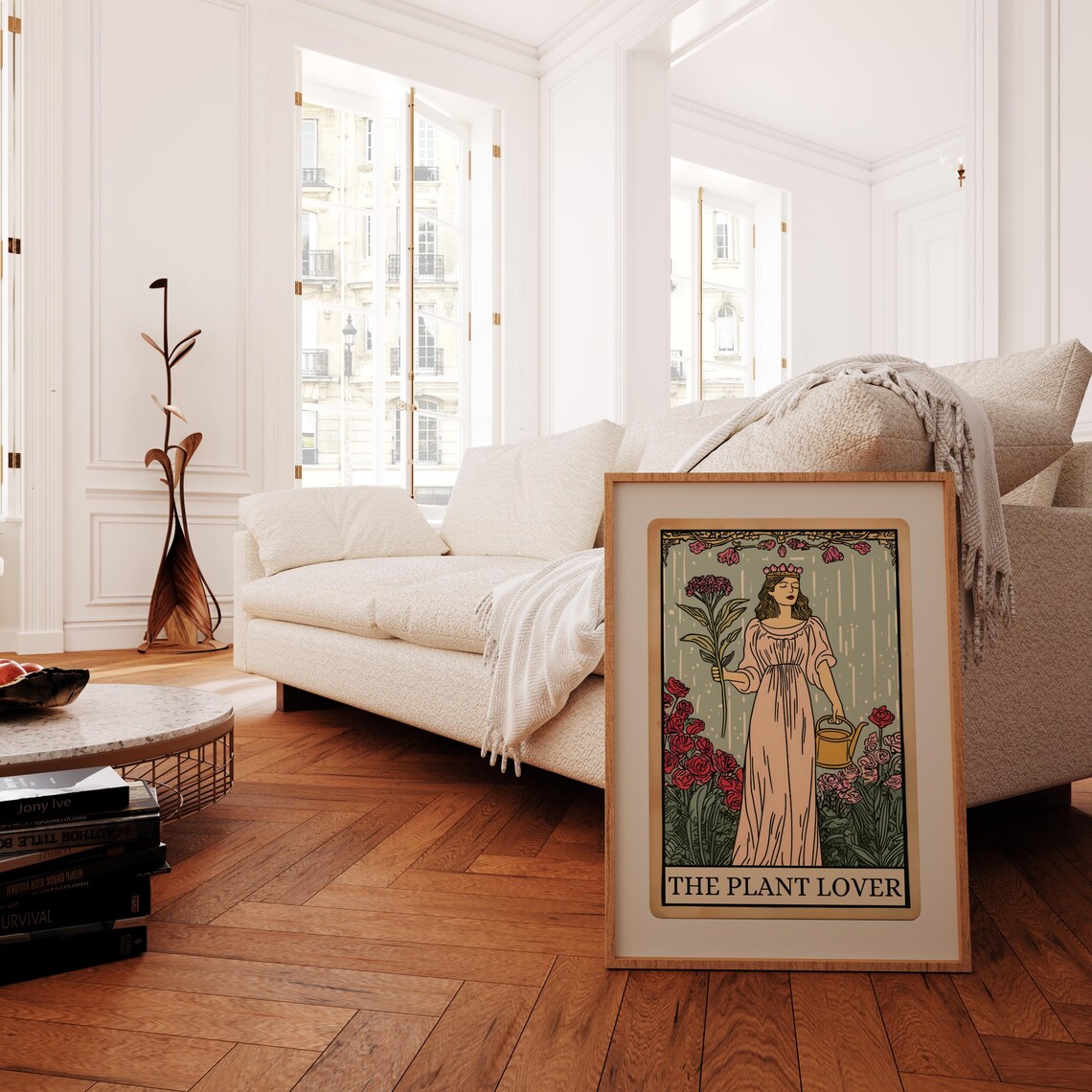 Plant Lover Tarot Card, Botanical Wall Art Print - Image 3