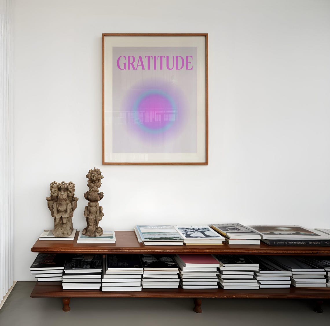 Gratitude in Purple Aura Typography Gradient Meditation Poster - Image 3