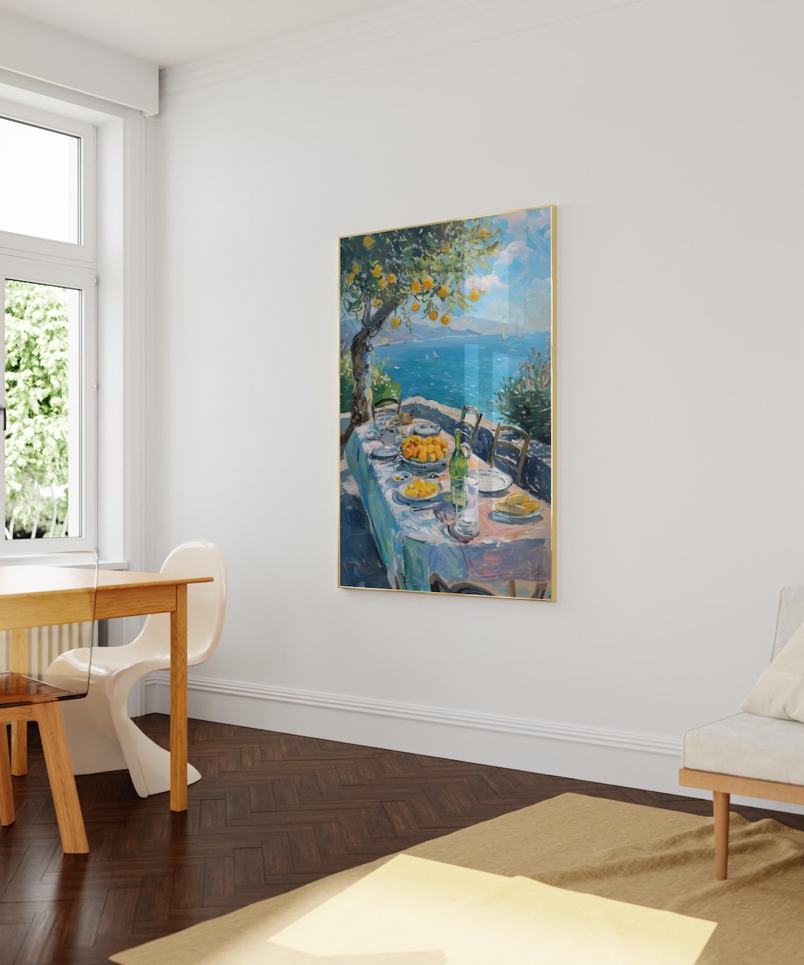 Capri Dining Lemon Tree, Capri Italy Art Print - Image 3