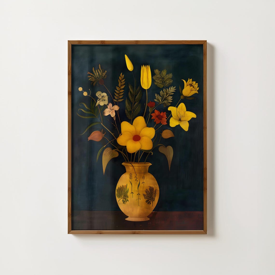 Moody Flowers Painting Vase Of Flowers Print Vintage Floral Decor Gothic Wall Art Dark Academia Print Antique Painting Dark Flower Prints