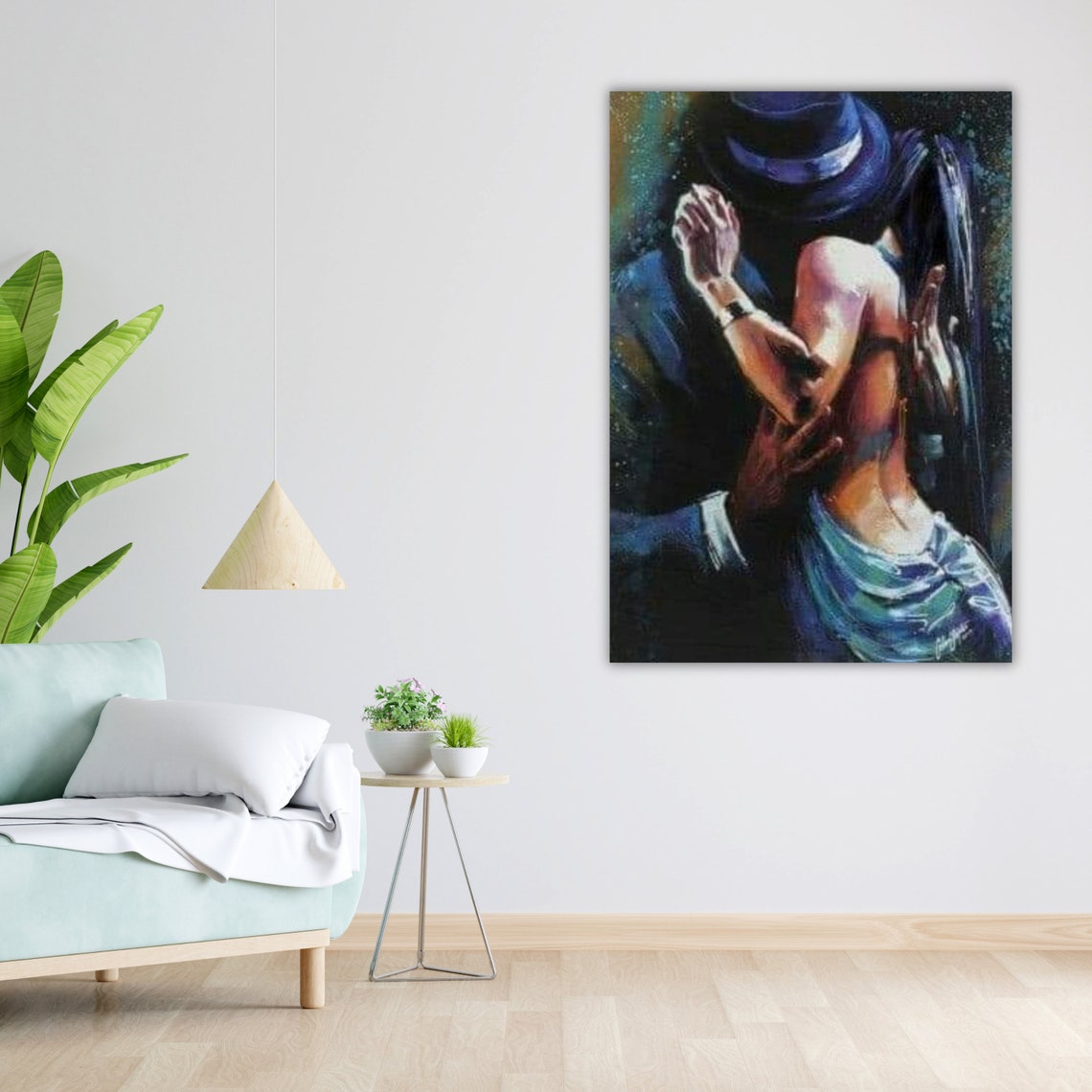 Tango Serenade Art Print Ready To Hang Framed Wall Decor Dance Inspired - Image 4