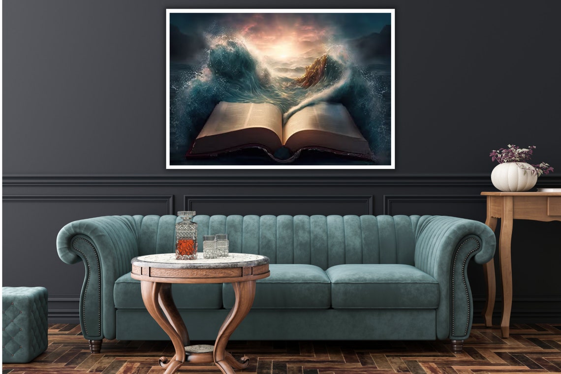 Floral Bible Art Christian Wall Decor Scripture Quote Religious Gift Botanical Bible Verse Inspirational Home Decor - Image 3