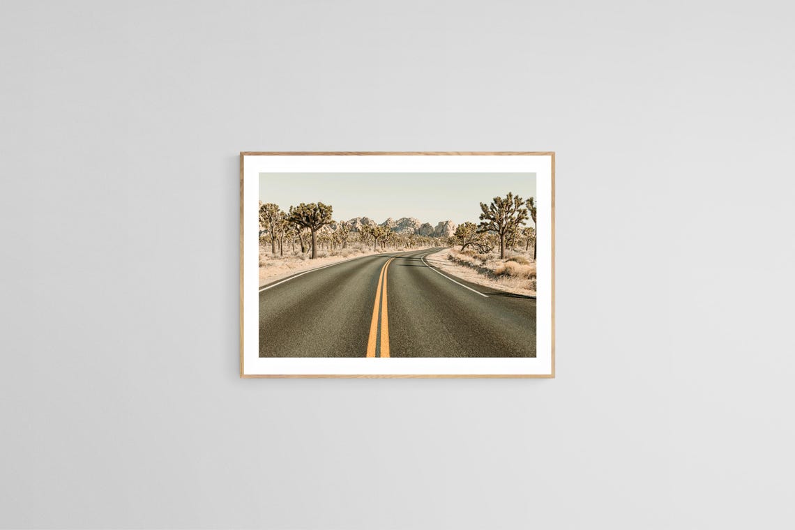 Joshua Tree Desert Photograph, Boho Landscape