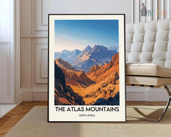 Atlas Mountains Poster Wall Art Print Photo North Africa