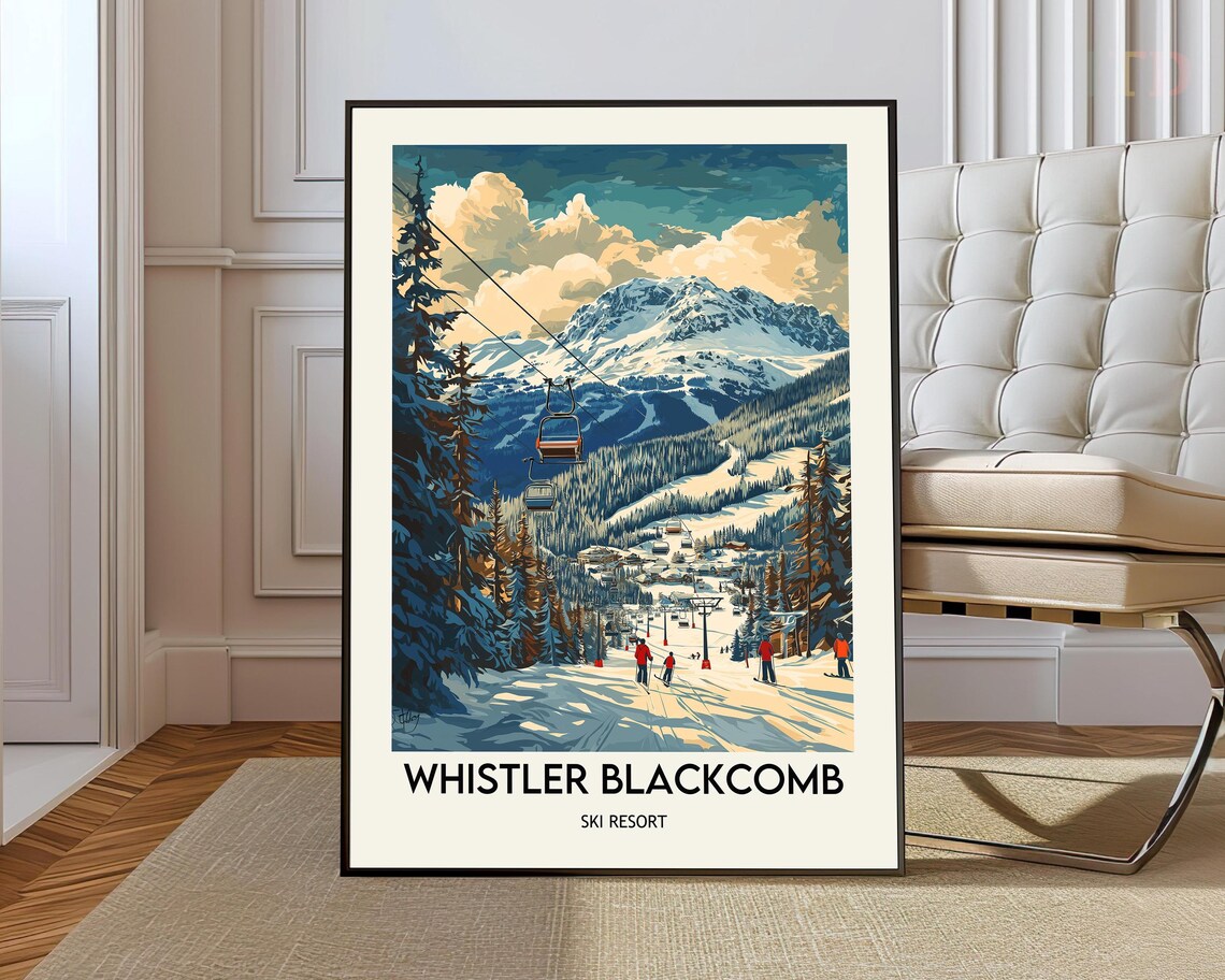 Whistler Blackcomb Ski Resort Poster Print