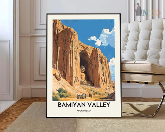 Bamiyan Valley Poster Wall Art Print Photo Afghanistan