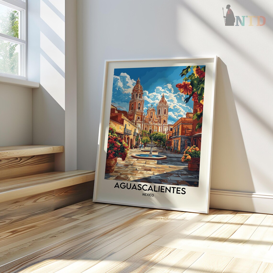 Aguascalientes Travel Poster, Mexico Art Print - Image 3