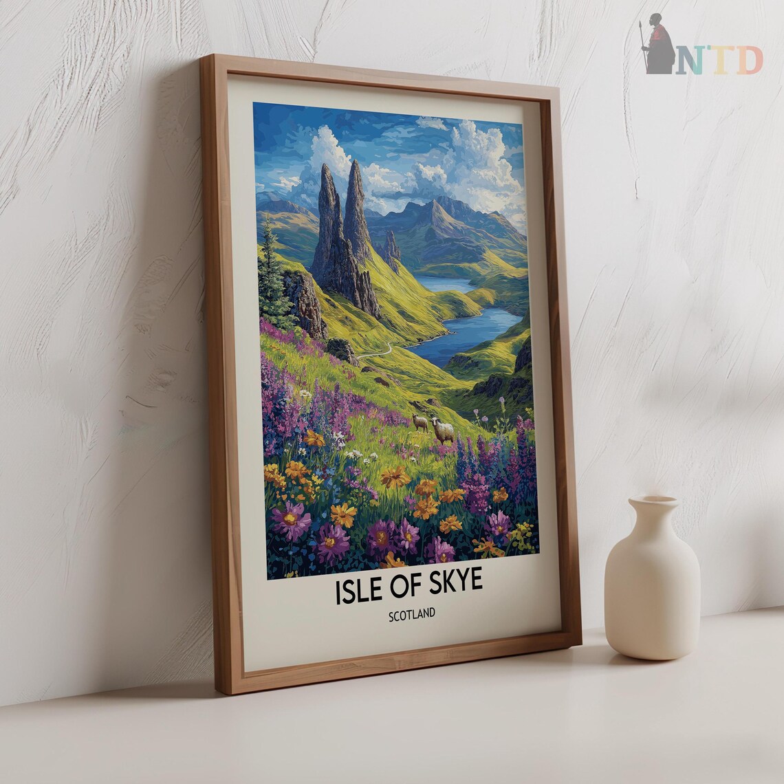 Isle Of Skye Travel Poster, Scotland Wall Art Print - Image 2