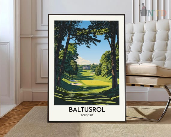 Baltusrol Golf Club Poster Wall Art Print Springfield