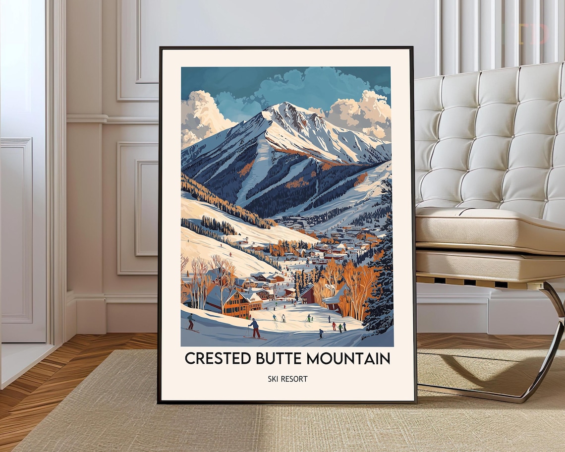 Crested Butte Mountain Resort Elk Mountains Art Print
