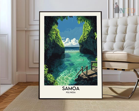 Samoa Print Art Poster Photo Painting Travel Wall Landscape