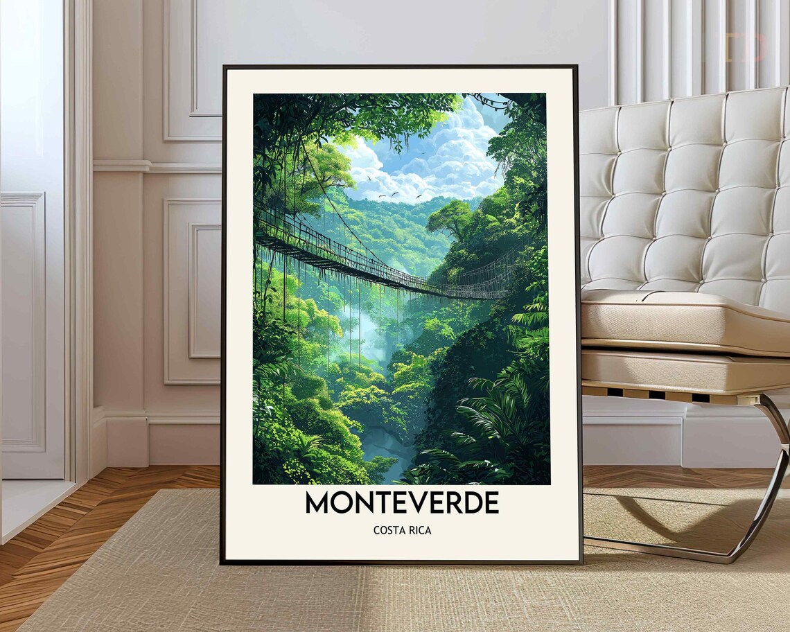 Monteverde Travel Poster, Costa Rica City